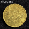 ,MONNAIE,AUTRICHE,20,FRANCS,8,FLORIN,1889,