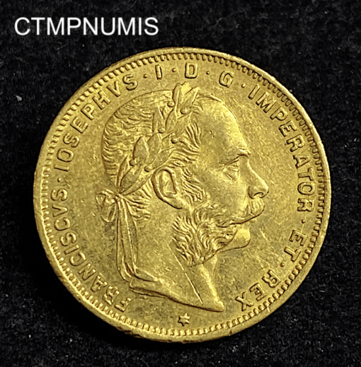 ,MONNAIE,AUTRICHE,20,FRANCS,8,FLORIN,1889,