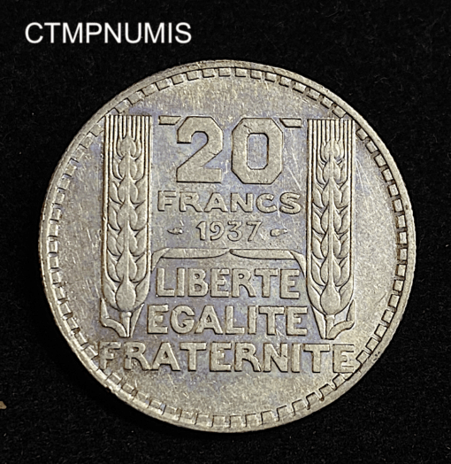 ,MONNAIE,20,FRANCS,OR,TURIN,1937,