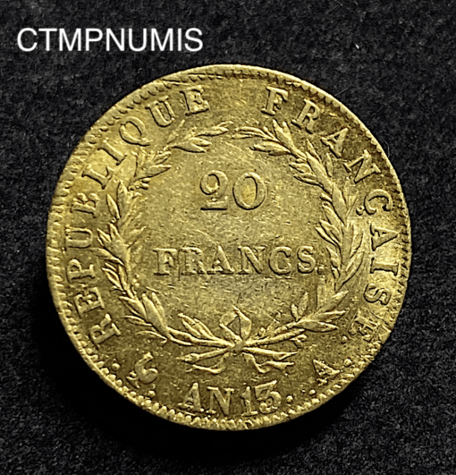 ,MONNAIE,20,FRANCS,OR,NAPOLEON,AN,13,