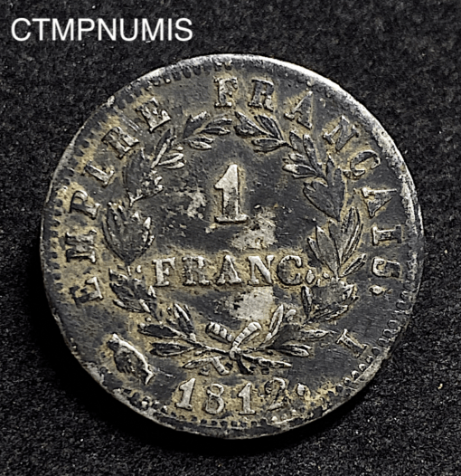 ,MONNAIE,1,FRANC,ARGENT,NAPOLEON,1812,I,LIMOGES,