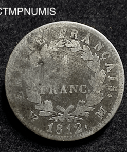 ,MONNAIE,1,FRANC,NAPOLEON,1812,MA,MARSEILLE,