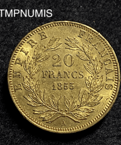 ,MONNAIE,20,FRANCS,OR,NAPOLEON ,1855,