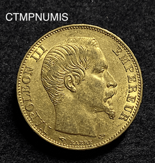 ,MONNAIE,20,FRANCS,OR,NAPOLEON ,1855,