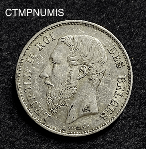 ,MONNAIE,BELGIQUE,50,CENTIMES,ARGENT,1866,