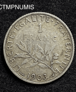 ,MONNAIE,1,FRANC,ARGENT,1903,