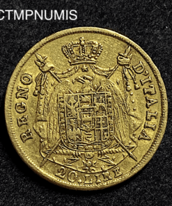 ,MONNAIE,ITALIE,20,LIRE,OR,NAPOLEON,1808,MILAN,