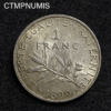 ,MONNAIE,1,FRANC,ARGENT,SEMEUSE,1899,
