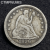 ,MONNAIE,ETATS,UNIS,QUARTER,1/4,DOLLAR ,ARGENT,1856,