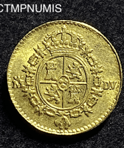 ,MONNAIE,ESPAGNE,1/2,ESCUDO,OR,1787,MADRID,