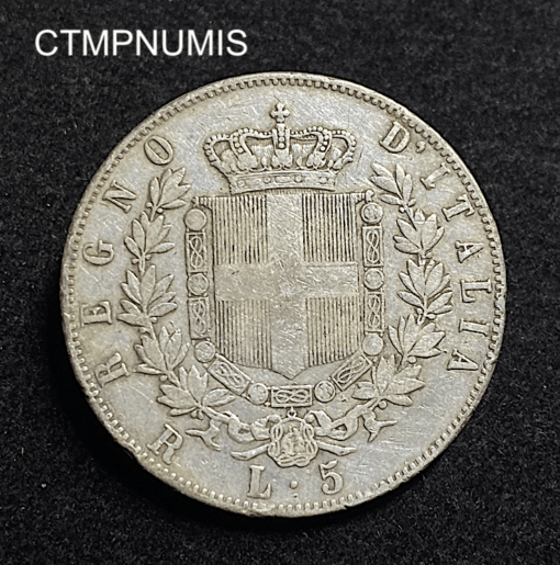,MONNAIE,ITALIE,5,LIRE,ARGENT,1875,ROME,