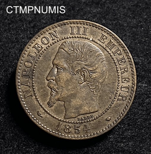 ,MONNAIE,2,CENTIMES,NAPOLEON,III,1854,MARSEILLE,