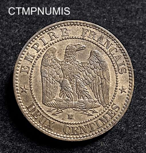 ,MONNAIE,2,CENTIMES,NAPOLEON,III,1854,MARSEILLE,
