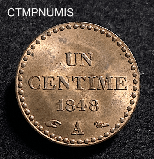 ,MONNAIE,UN,CENTIME,DUPRE,1848,