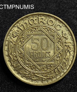 ,MONNAIE,MAROC,50,FRANCS,1371,SPL,