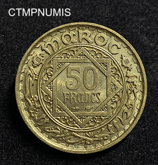 ,MONNAIE,MAROC,50,FRANCS,1371,SPL,