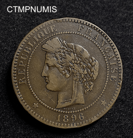 ,MONNAIE,10,CENTIMES,CERES,1896,TORCHE,