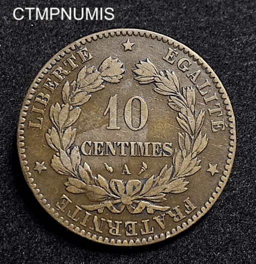 ,MONNAIE,10,CENTIMES,CERES,1896,TORCHE,