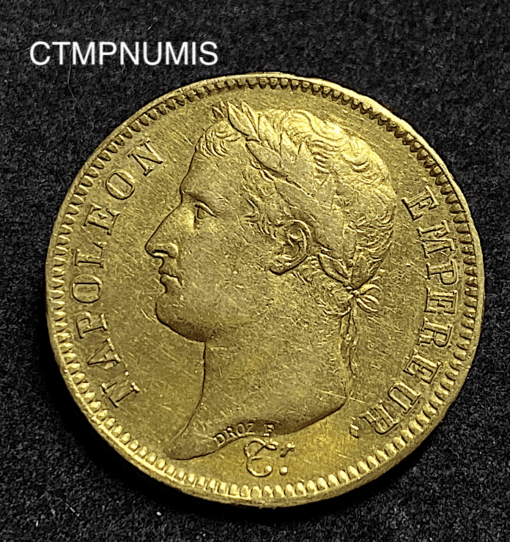,MONNAIE,40,FRANCS,OR,NAPOLEON,1808,W,LILLE,