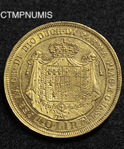 ,MONNAIE,ITALIE,40,LIRE,OR,MARIE,LOUISE,1815,PARME,