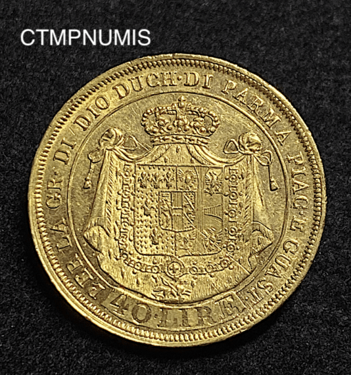 ,MONNAIE,ITALIE,40,LIRE,OR,MARIE,LOUISE,1815,PARME,