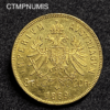 ,MONNAIE,AUTRICHE,20,FRANCS,8,FLORIN,OR,1889,