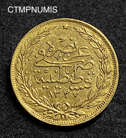 ,MONNAIE,TURQUIE,100,PIASTRES,OR,1327,