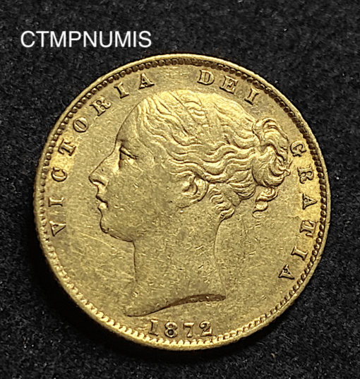 ,MONNAIE,ROYAUME,UNI,1,SOUVERAIN,OR,VICTORIA,1872,