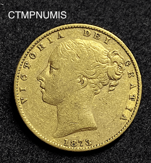 ,MONNAIE,AUSTRALIE,1,SOUVERAIN,OR,1873,SYDNEY,
