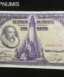 ,BILLET,ESPAGNE,100,PESETAS,15,08,1928,NEUF,