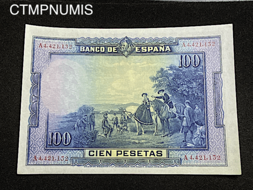 ,BILLET,ESPAGNE,100,PESETAS,15,08,1928,NEUF,