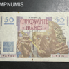 ,BILLET,50,FRANCS,LE,VERRIER,7,6,1951,