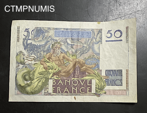 ,BILLET,50,FRANCS,LE,VERRIER,7,6,1951,