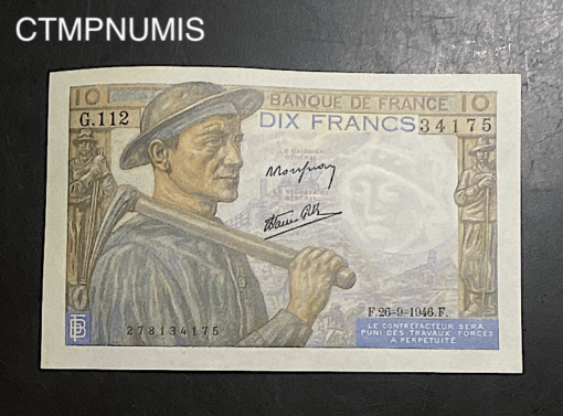 ,BILLET,5,FRANCS,MINEUR,26,9,1946,