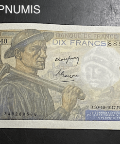 ,BILLET,10,FRANCS,MINEUR,30,10,1947,NEUF,