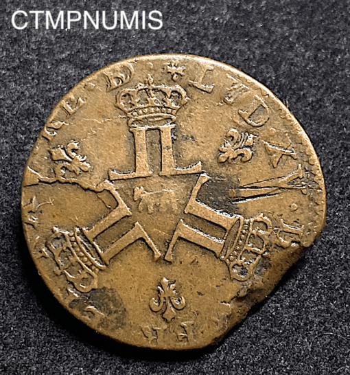 ,MONNAIE,ROYALE,LOUIS,XV,MINES,FRANCE,1724,PAU,BEARN,SOL,