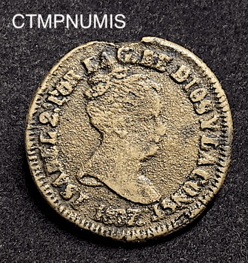 ,MONNAIE,ESPAGNE,8,MARAVEDIS,1837,PAMPELUNE,