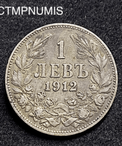 ,MONNAIE,1,LEVA,ARGENT,BULGARIE,1912,