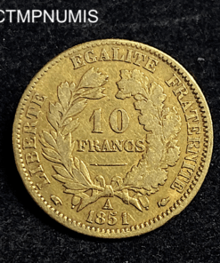 ,MONNAIE,10,FRANCS,OR,CERES,1851,
