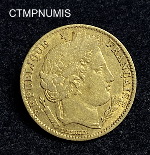 ,MONNAIE,10,FRANCS,OR,CERES,1851,