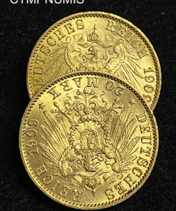 ,MONNAIE,ALLEMAGNE,20,MARK,OR,PRUSSE,1909,
