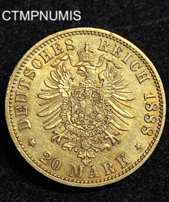 ,MONNAIE,ALLEMAGNE,PRUSSE,20,MARK,OR,1888,