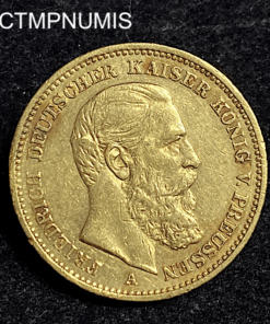 ,MONNAIE,ALLEMAGNE,PRUSSE,20,MARK,OR,1888,