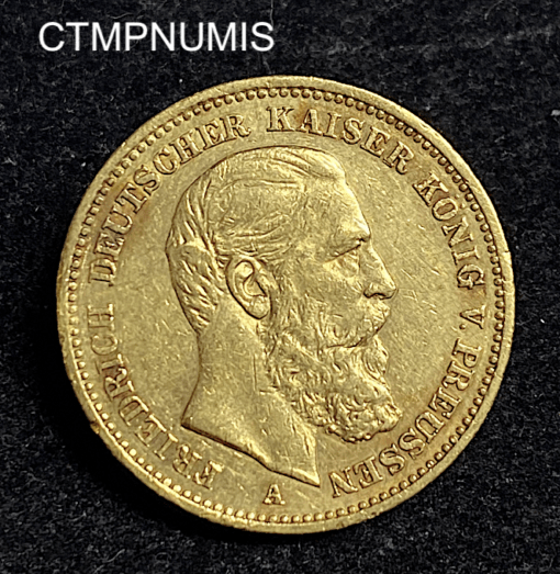 ,MONNAIE,ALLEMAGNE,PRUSSE,20,MARK,OR,1888,