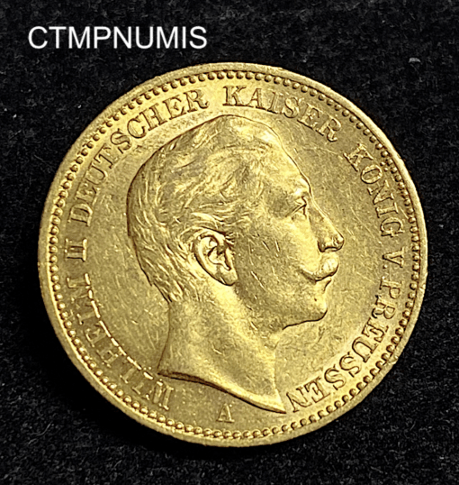 ,MONNAIE,ALLEMAGNE,PRUSSE,20,MARK,OR,1901,