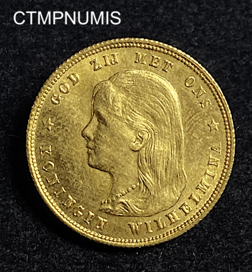 ,MONNAIE,PAYS,BAS,10,GULDEN,OR,1897,