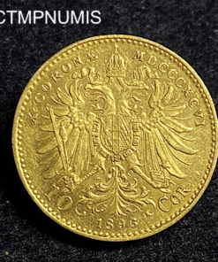 ,MONNAIE,AUTRICHE,10,CORONA,OR,1896,