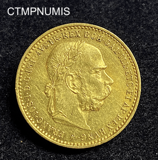 ,MONNAIE,AUTRICHE,10,CORONA,OR,1896,