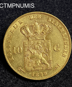 ,MONNAIE,PAYS,BAS,10,GULDEN,1879,SUR,7,