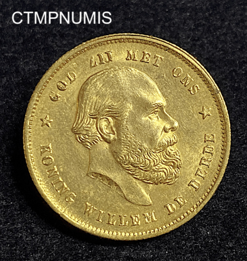,MONNAIE,PAYS,BAS,10,GULDEN,OR,1886,